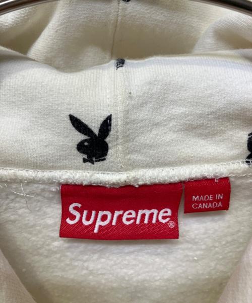 SUPREME（シュプリーム）SUPREME (シュプリーム) PLAY BOY (プレイボーイ) パーカー ホワイト サイズ:Lの古着・服飾アイテム