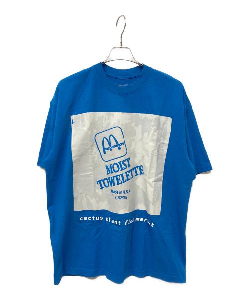 Cactus Plant Flea Market（カクタスプラントフリーマーケット）cactus plant flea market (カクタスプラントフリーマーケット) 半袖Tシャツ ブルー サイズ:XLの古着・服飾アイテム