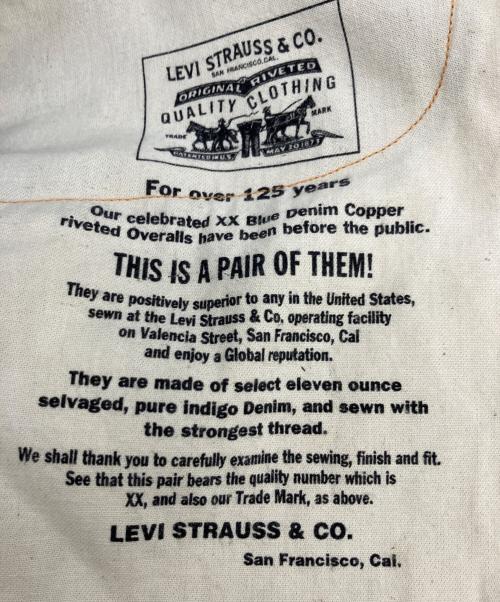 LEVI'S（リーバイス）LEVI'S (リーバイス) 1st Blue Jean 125 インディゴ サイズ:35インチの古着・服飾アイテム