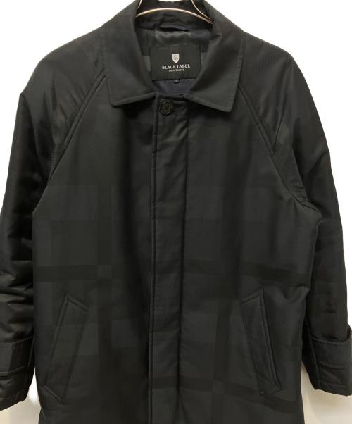 BLACK LABEL CRESTBRIDGE（ブラックレーベル クレストブリッジ）BLACK LABEL CRESTBRIDGE (ブラックレーベル クレストブリッジ) 中綿コート ブラック サイズ:Lの古着・服飾アイテム