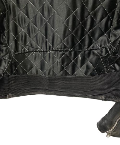 666Leather Wear（シックスシックスシックスレザー）666Leather wear (シックスシックスシックスレザー) ライダースジャケット ブラック サイズ:38の古着・服飾アイテム