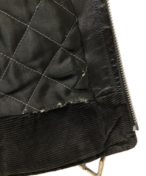 666Leather Wear（シックスシックスシックスレザー）666Leather wear (シックスシックスシックスレザー) ライダースジャケット ブラック サイズ:38の古着・服飾アイテム