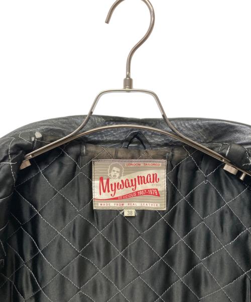 666Leather Wear（シックスシックスシックスレザー）666Leather wear (シックスシックスシックスレザー) ライダースジャケット ブラック サイズ:38の古着・服飾アイテム