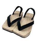 caracoroカラコロ）の古着「雪駄」｜ブラウン×ブラック