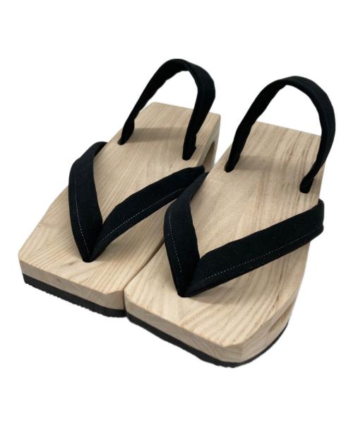 caracoro（カラコロ）caracoro (カラコロ) 雪駄 ブラウン×ブラック サイズ:無しの古着・服飾アイテム