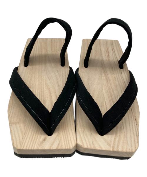 caracoro（カラコロ）caracoro (カラコロ) 雪駄 ブラウン×ブラック サイズ:無しの古着・服飾アイテム