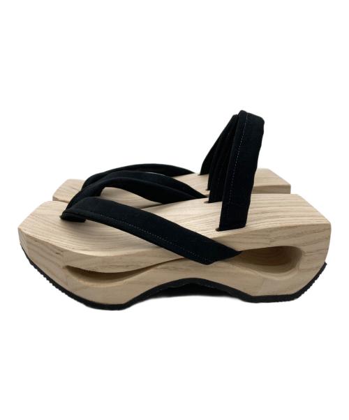 caracoro（カラコロ）caracoro (カラコロ) 雪駄 ブラウン×ブラック サイズ:無しの古着・服飾アイテム