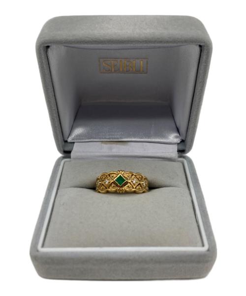 不明（）不明 (フメイ) 石付リング サイズ:11号の古着・服飾アイテム