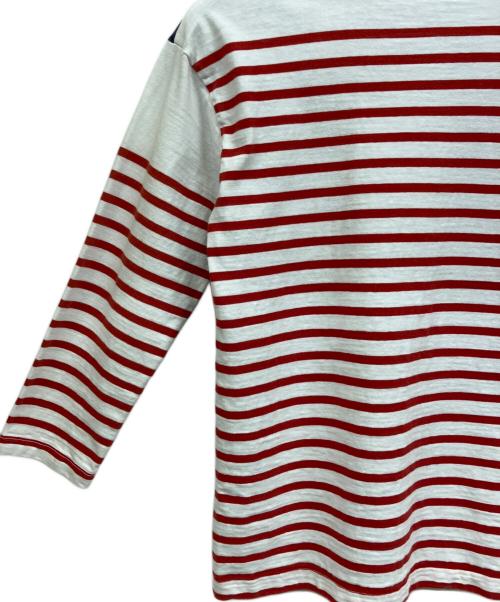 45R（フォーティファイブ・アール）45R (フォーティファイブ・アール) ボーダーTシャツ ホワイト×レッド サイズ:4の古着・服飾アイテム