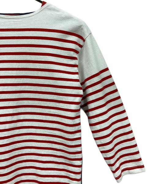 45R（フォーティファイブ・アール）45R (フォーティファイブ・アール) ボーダーTシャツ ホワイト×レッド サイズ:4の古着・服飾アイテム