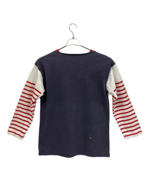 45R（フォーティファイブ・アール）45R (フォーティファイブ・アール) ボーダーTシャツ ホワイト×レッド サイズ:4の古着・服飾アイテム