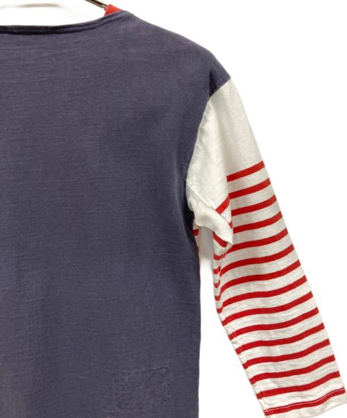 45R（フォーティファイブ・アール）45R (フォーティファイブ・アール) ボーダーTシャツ ホワイト×レッド サイズ:4の古着・服飾アイテム