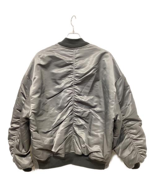 MAISON SPECIAL（メゾンスペシャル）MAISON SPECIAL (メゾンスペシャル) MA-1ジャケット グレー サイズ:01の古着・服飾アイテム