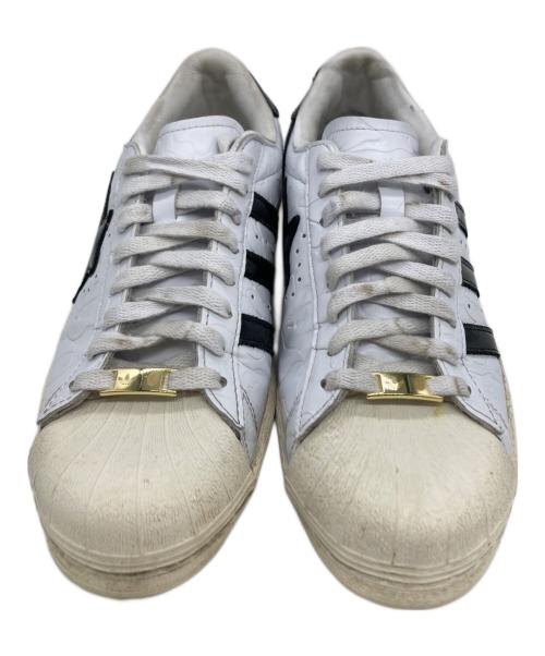 adidas（アディダス）adidas (アディダス) BAPE BY A BATHING APE (ベイプバイアベイシングエイプ) ローカットスニーカー ホワイト サイズ:26cmの古着・服飾アイテム