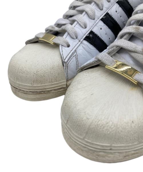 adidas（アディダス）adidas (アディダス) BAPE BY A BATHING APE (ベイプバイアベイシングエイプ) ローカットスニーカー ホワイト サイズ:26cmの古着・服飾アイテム