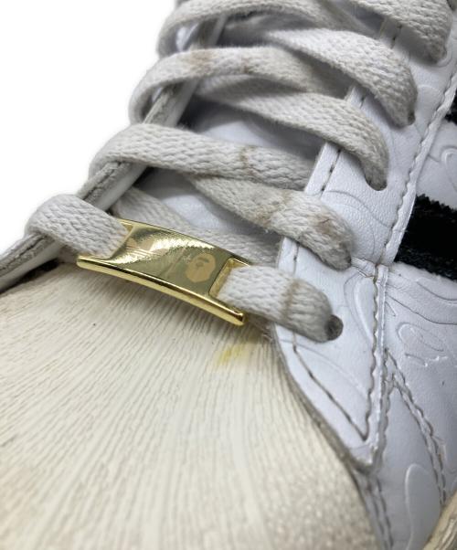 adidas（アディダス）adidas (アディダス) BAPE BY A BATHING APE (ベイプバイアベイシングエイプ) ローカットスニーカー ホワイト サイズ:26cmの古着・服飾アイテム