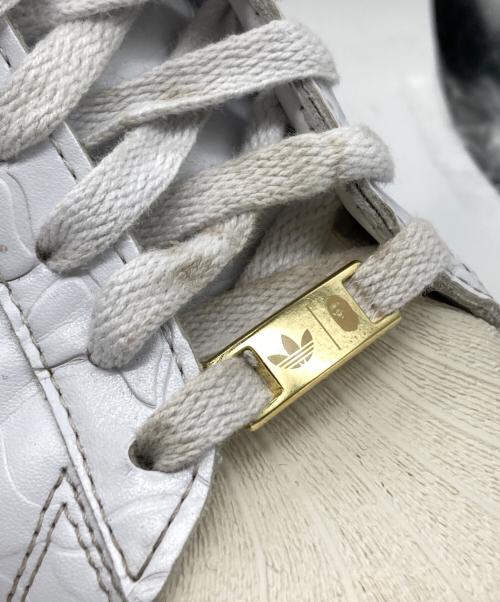 adidas（アディダス）adidas (アディダス) BAPE BY A BATHING APE (ベイプバイアベイシングエイプ) ローカットスニーカー ホワイト サイズ:26cmの古着・服飾アイテム