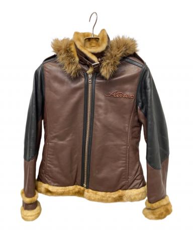 中古・古着通販】AVIREX (アヴィレックス) レザージャケット ブラック