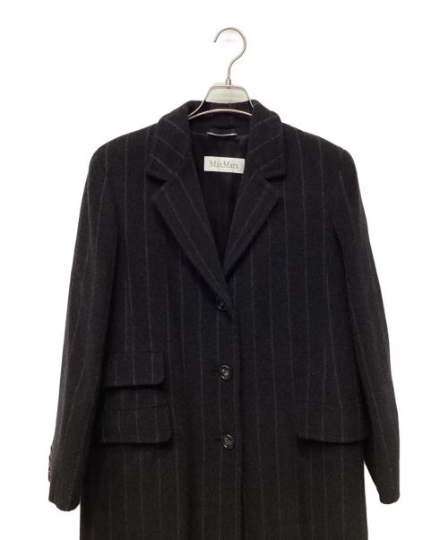 MaxMara（マックスマーラ）MaxMara (マックスマーラ) ウールコート ブラック サイズ:Lの古着・服飾アイテム