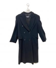 Max Mara WEEK END LINE（マックスマーラ ウイークエンドライン）の古着「ウールダブルコート」｜ブラック