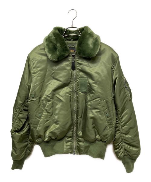 ALPHA INDUSTRIES（アルファインダストリーズ）ALPHA INDUSTRIES (アルファインダストリーズ) B-15フライトジャケット グリーン サイズ:Ｍの古着・服飾アイテム