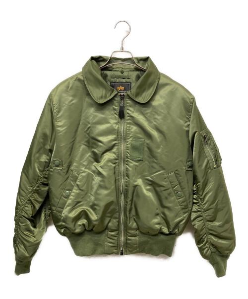 ALPHA INDUSTRIES（アルファインダストリーズ）ALPHA INDUSTRIES (アルファインダストリーズ) B-15フライトジャケット グリーン サイズ:Ｍの古着・服飾アイテム