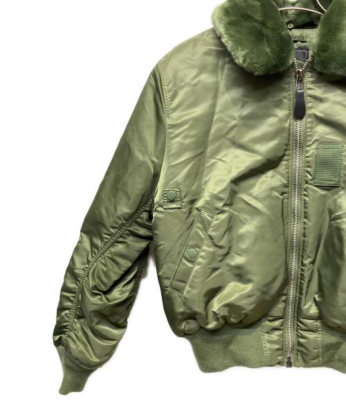 ALPHA INDUSTRIES（アルファインダストリーズ）ALPHA INDUSTRIES (アルファインダストリーズ) B-15フライトジャケット グリーン サイズ:Ｍの古着・服飾アイテム