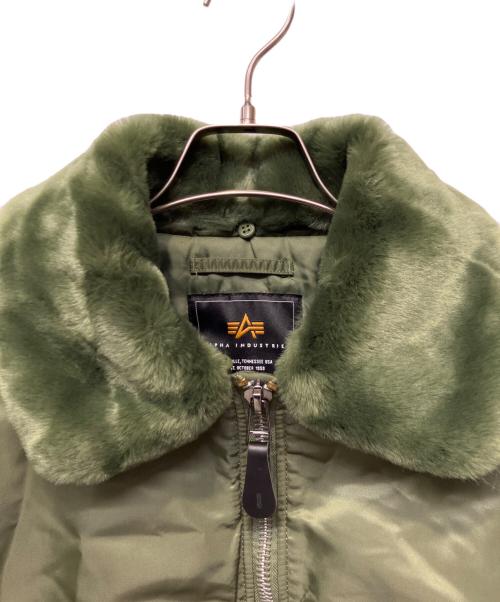 ALPHA INDUSTRIES（アルファインダストリーズ）ALPHA INDUSTRIES (アルファインダストリーズ) B-15フライトジャケット グリーン サイズ:Ｍの古着・服飾アイテム