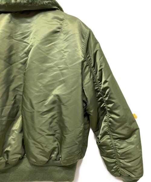 ALPHA INDUSTRIES（アルファインダストリーズ）ALPHA INDUSTRIES (アルファインダストリーズ) B-15フライトジャケット グリーン サイズ:Ｍの古着・服飾アイテム