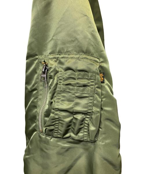 ALPHA INDUSTRIES（アルファインダストリーズ）ALPHA INDUSTRIES (アルファインダストリーズ) B-15フライトジャケット グリーン サイズ:Ｍの古着・服飾アイテム