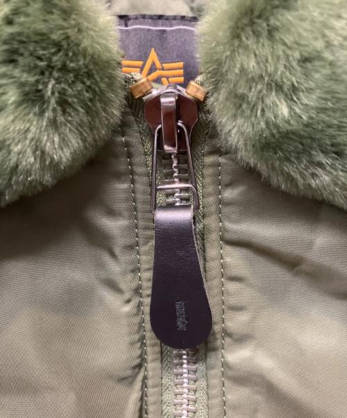 ALPHA INDUSTRIES（アルファインダストリーズ）ALPHA INDUSTRIES (アルファインダストリーズ) B-15フライトジャケット グリーン サイズ:Ｍの古着・服飾アイテム