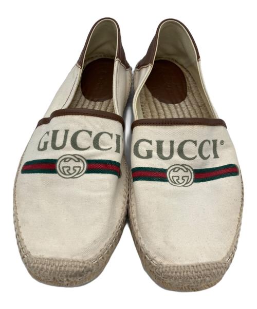 GUCCI（グッチ）GUCCI (グッチ) エスパドリーユ アイボリー サイズ:9の古着・服飾アイテム