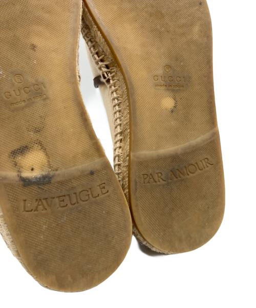 GUCCI（グッチ）GUCCI (グッチ) エスパドリーユ アイボリー サイズ:9の古着・服飾アイテム