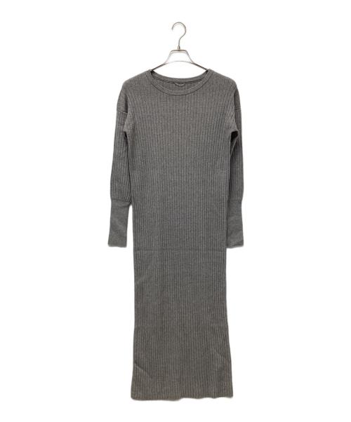 DEUXIEME CLASSE（ドゥーズィエム クラス）Deuxieme Classe (ドゥーズィエム クラス) ニットワンピース ライトグレー サイズ:FREEの古着・服飾アイテム