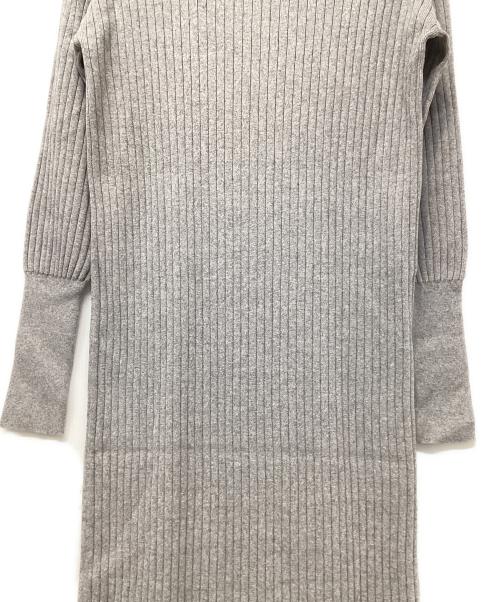 DEUXIEME CLASSE（ドゥーズィエム クラス）Deuxieme Classe (ドゥーズィエム クラス) ニットワンピース ライトグレー サイズ:FREEの古着・服飾アイテム