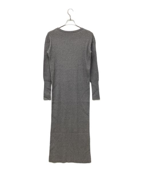 DEUXIEME CLASSE（ドゥーズィエム クラス）Deuxieme Classe (ドゥーズィエム クラス) ニットワンピース ライトグレー サイズ:FREEの古着・服飾アイテム