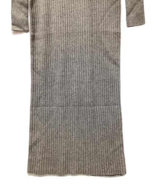 DEUXIEME CLASSE（ドゥーズィエム クラス）Deuxieme Classe (ドゥーズィエム クラス) ニットワンピース ライトグレー サイズ:FREEの古着・服飾アイテム