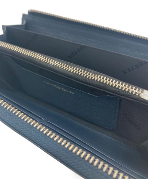 PORTER（ポーター）PORTER (ポーター) L字ファスナー財布 ブルーの古着・服飾アイテム
