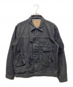 AVIREXアヴィレックス）の古着「デニムジャケット」｜ブラック