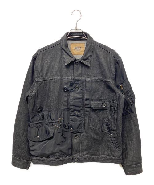 AVIREX（アヴィレックス）AVIREX (アヴィレックス) デニムジャケット ブラック サイズ:XLの古着・服飾アイテム