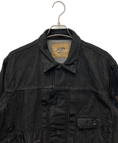 AVIREX（アヴィレックス）AVIREX (アヴィレックス) デニムジャケット ブラック サイズ:XLの古着・服飾アイテム