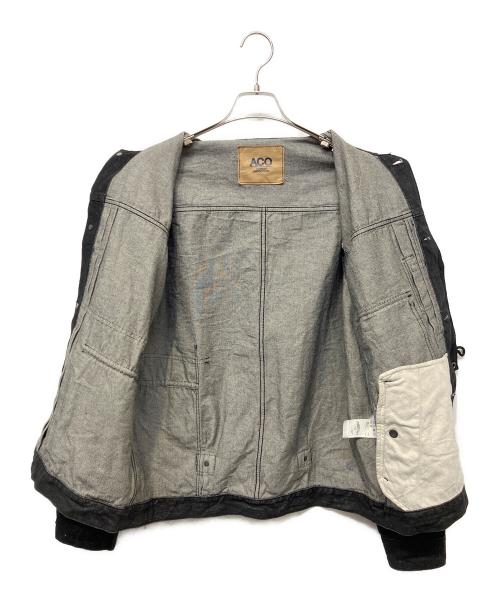 AVIREX（アヴィレックス）AVIREX (アヴィレックス) デニムジャケット ブラック サイズ:XLの古着・服飾アイテム