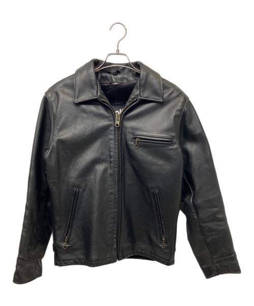 Schott（ショット）Schott (ショット) シングルライダースジャケット ブラック サイズ:38の古着・服飾アイテム