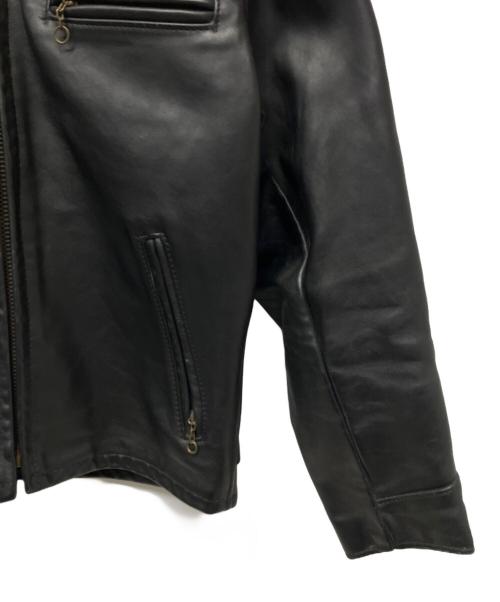 Schott（ショット）Schott (ショット) シングルライダースジャケット ブラック サイズ:38の古着・服飾アイテム