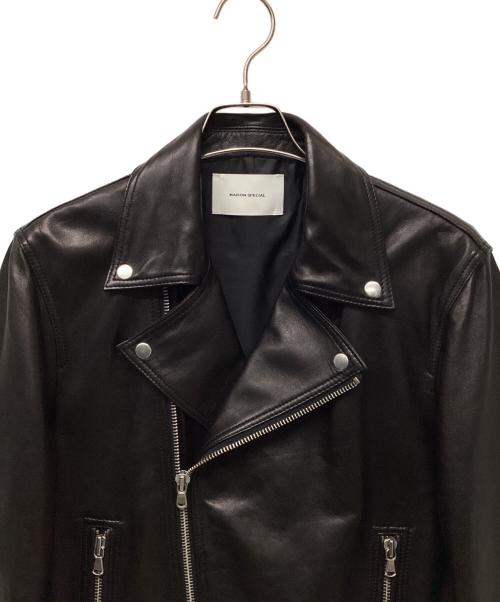 MAISON SPECIAL（メゾンスペシャル）MAISON SPECIAL (メゾンスペシャル) レザーライダースジャケット ブラック サイズ:2の古着・服飾アイテム