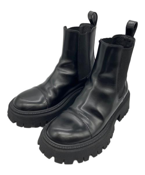 BALENCIAGA（バレンシアガ）BALENCIAGA (バレンシアガ) TRACTOR 20MM チェルシーブーツ メンズ ブラック 箱・収納袋あり ブラック サイズ:40の古着・服飾アイテム
