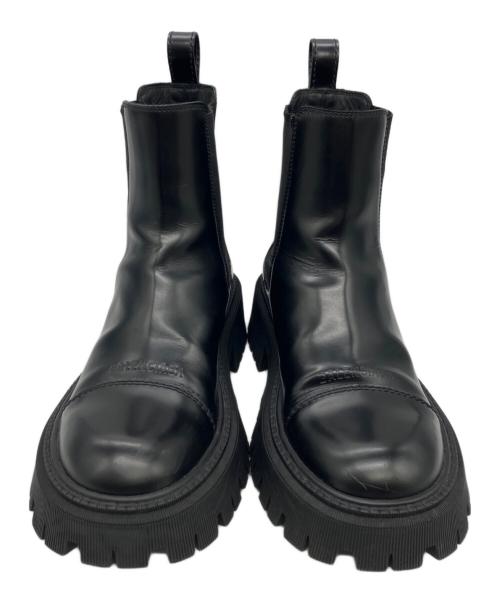 BALENCIAGA（バレンシアガ）BALENCIAGA (バレンシアガ) TRACTOR 20MM チェルシーブーツ メンズ ブラック 箱・収納袋あり ブラック サイズ:40の古着・服飾アイテム