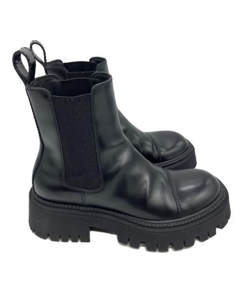 BALENCIAGA（バレンシアガ）BALENCIAGA (バレンシアガ) TRACTOR 20MM チェルシーブーツ メンズ ブラック 箱・収納袋あり ブラック サイズ:40の古着・服飾アイテム