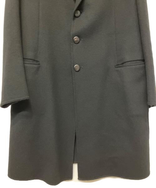 ARMANI COLLEZIONI（アルマーニ コレツィオーニ）ARMANI COLLEZIONI (アルマーニ コレツィオーニ) カシミヤチェスターコート ブラック サイズ:52の古着・服飾アイテム