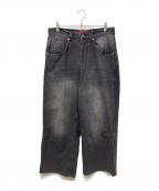Jaded Londonジェイデッドロンドン）の古着「ワイドデニムパンツ」｜グレー